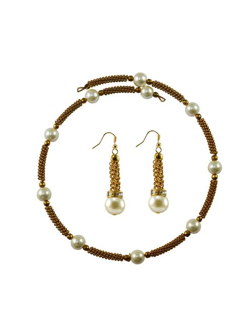 gold brass necklaces and earring - 18794984 - Very Small Image - 1