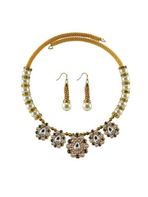 multi colored brass necklaces and earring - 18795226 - Very Small Image - 1