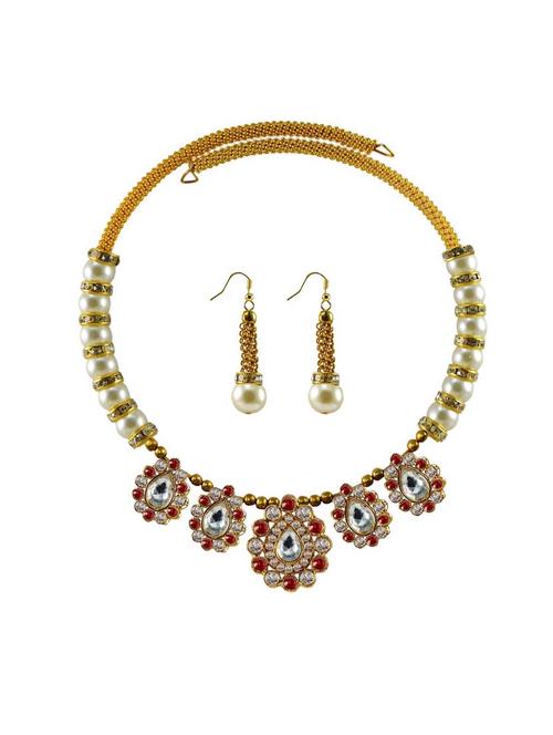 multi colored brass necklaces and earring - 18795234 - Very Small Image - 1