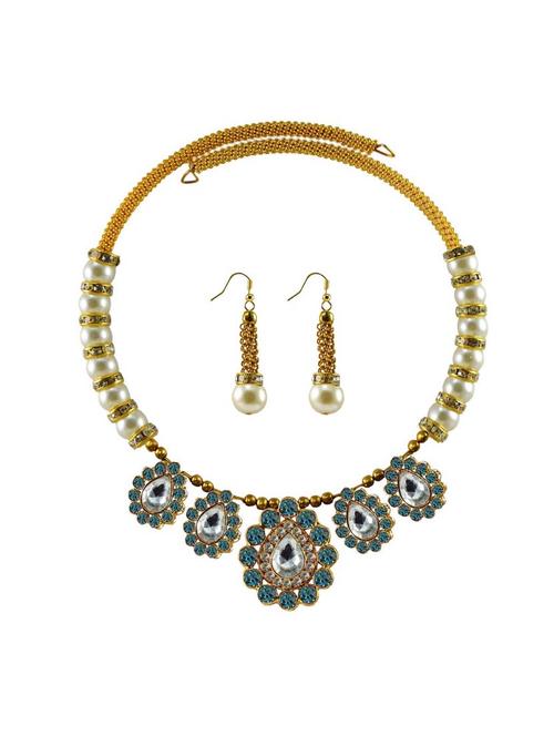 multi colored brass necklaces and earring - 18795250 - Very Small Image - 1