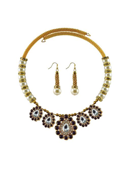 multi colored brass necklaces and earring - 18795255 - Very Small Image - 1