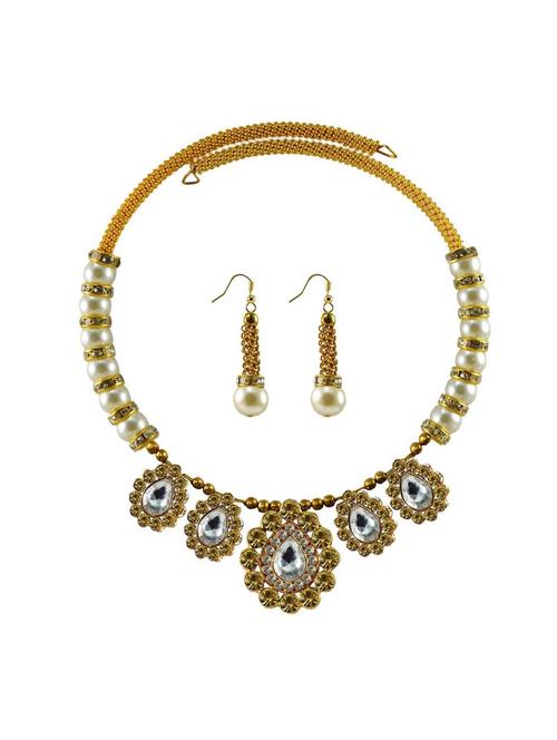 multi colored brass necklaces and earring - 18795257 - Very Small Image - 1