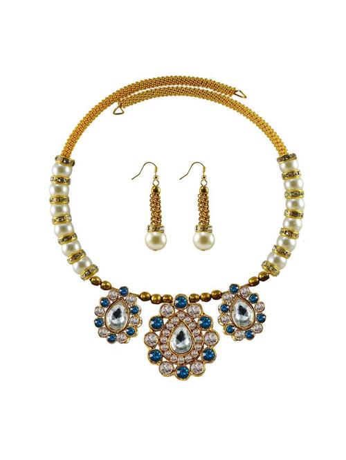 multi colored brass necklaces and earring - 18795268 - Very Small Image - 1