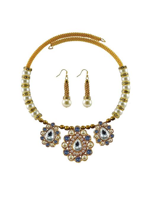 multi colored brass necklaces and earring - 18795273 - Very Small Image - 1