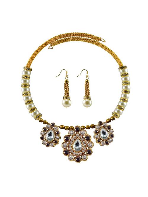 multi colored brass necklaces and earring - 18795278 - Very Small Image - 1