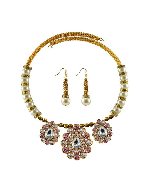 multi colored brass necklaces and earring - 18795280 - Very Small Image - 1