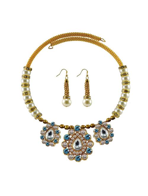 multi colored brass necklaces and earring - 18795282 - Very Small Image - 1