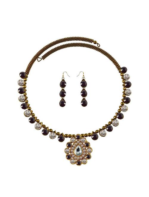 multi colored brass necklaces and earring - 18795489 - Very Small Image - 1