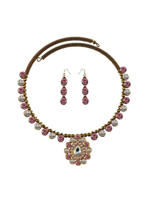 multi colored brass necklaces and earring - 18795491 - Very Small Image - 1