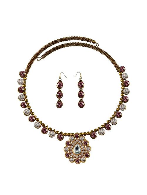 multi colored brass necklaces and earring - 18795508 - Very Small Image - 1