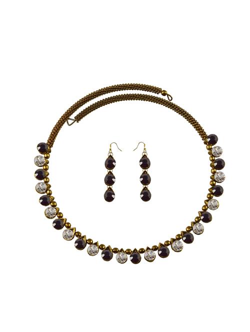 multi colored brass necklaces and earring - 18795611 - Very Small Image - 1