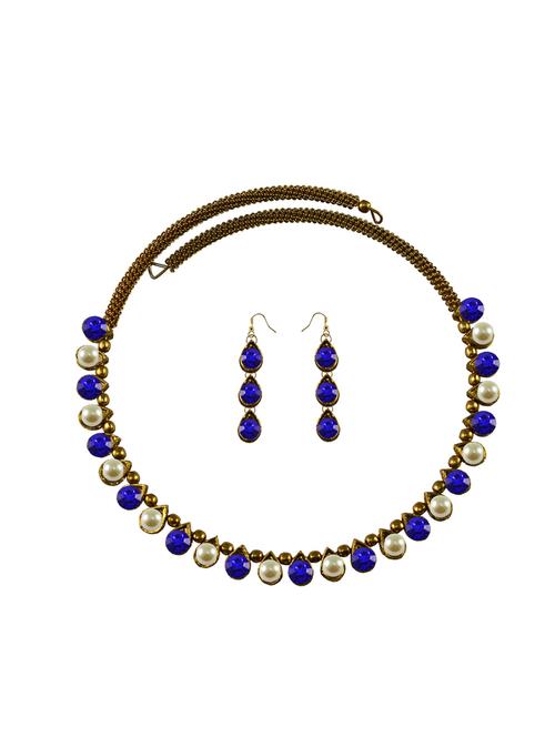 multi colored brass necklaces and earring - 18795627 - Very Small Image - 1