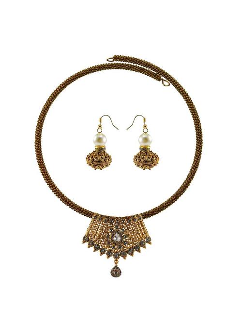 multi colored brass necklaces and earring - 18795696 - Very Small Image - 1