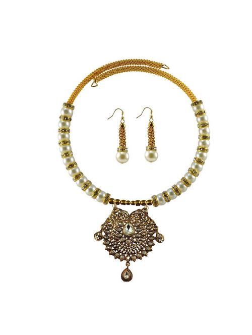 multi colored brass necklaces and earring - 18795723 - Very Small Image - 1
