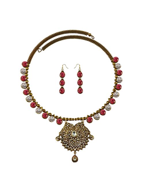 multi colored brass necklaces and earring - 18795799 - Very Small Image - 1