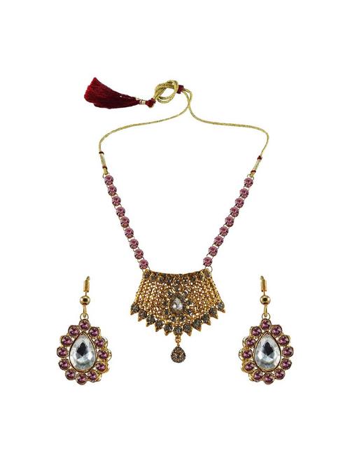 multi colored brass necklaces and earring - 18795860 - Very Small Image - 1