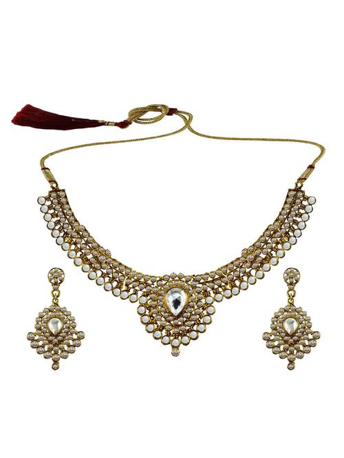 multi colored brass necklaces and earring - 18795969 - Very Small Image - 1