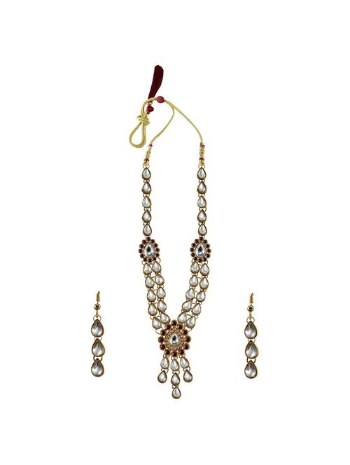 gold brass necklaces and earring - 18796022 - Very Small Image - 1