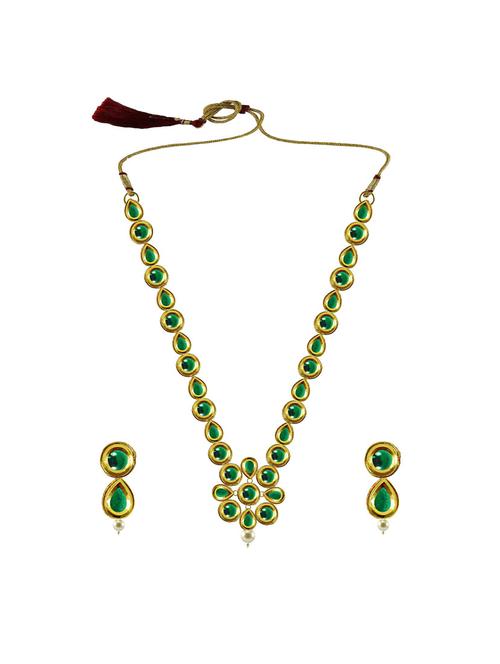 gold brass necklaces and earring - 18796104 - Very Small Image - 1