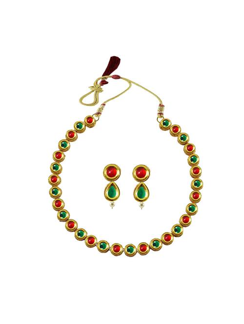 gold brass necklaces and earring - 18796113 - Very Small Image - 1