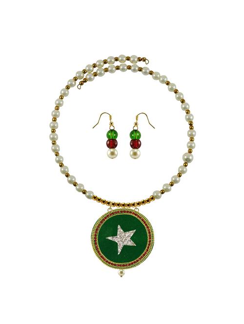gold brass necklaces and earring - 18796162 - Very Small Image - 1