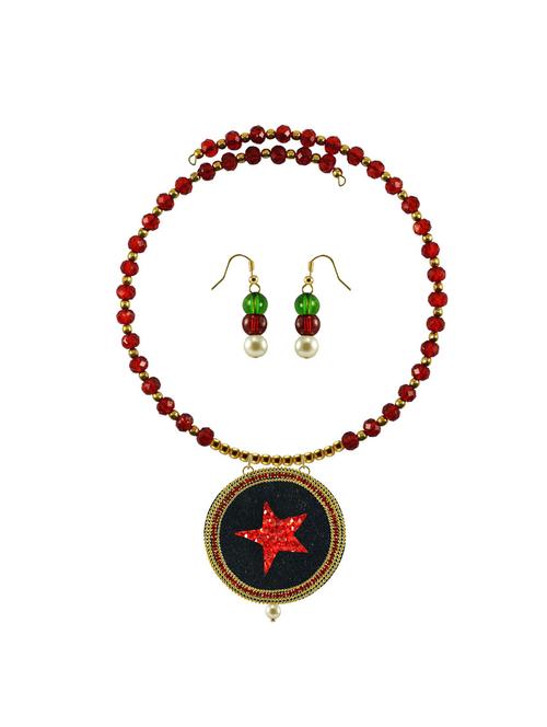 gold brass necklaces and earring - 18796177 - Very Small Image - 1