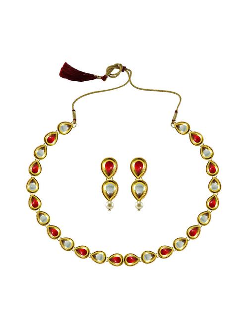 gold brass necklaces and earring - 18796193 - Very Small Image - 1
