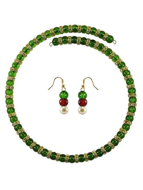 green brass necklaces and earring - 18796203 - Very Small Image - 1