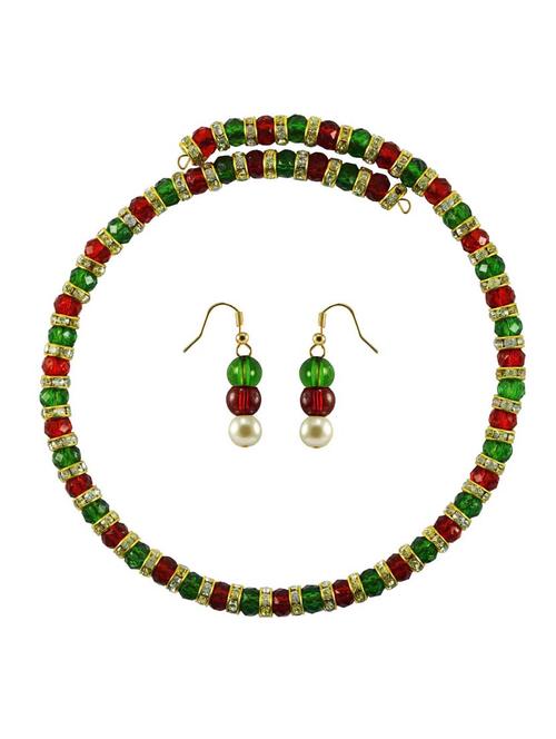 green brass necklaces and earring - 18796204 - Very Small Image - 1