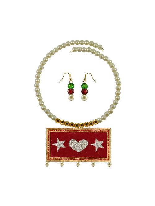 gold brass necklaces and earring - 18796244 - Very Small Image - 1