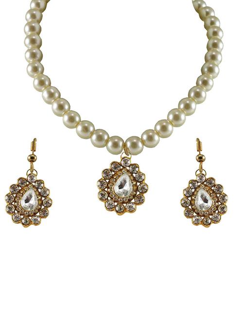 tone stud-gold platted brass pendant set - 18796763 - Very Small Image - 1