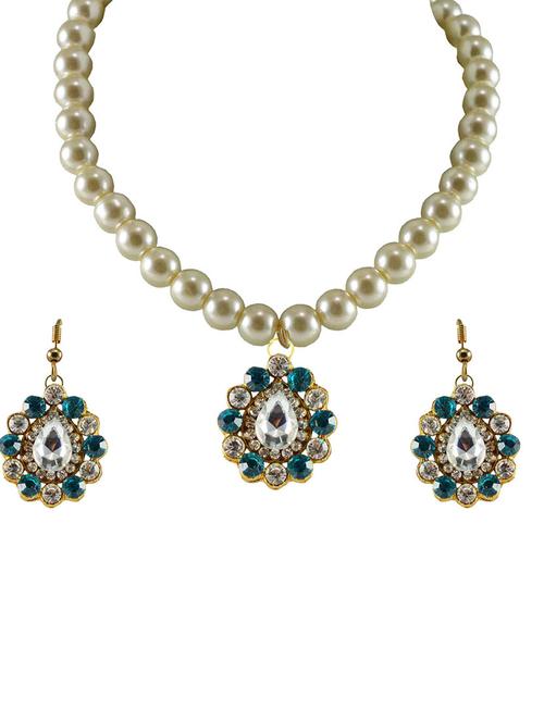 tone stud-gold platted brass pendant set - 18796765 - Very Small Image - 1