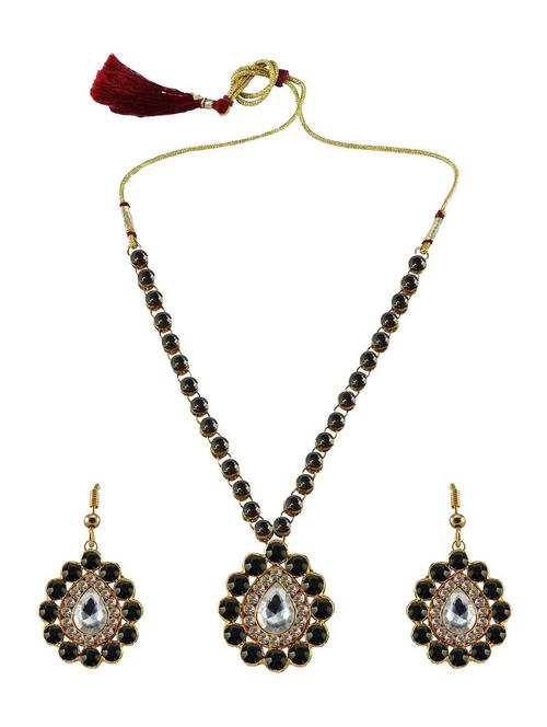 grey brass pendants and earring - 18796818 - Very Small Image - 1