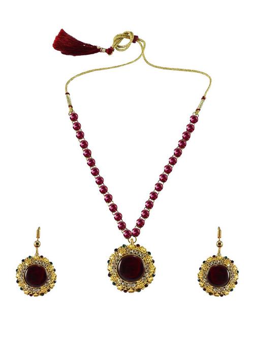 multi colored brass pendants and earring - 18796918 - Very Small Image - 1