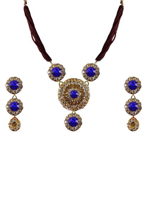 multi colored brass pendants and earring - 18797080 - Very Small Image - 1
