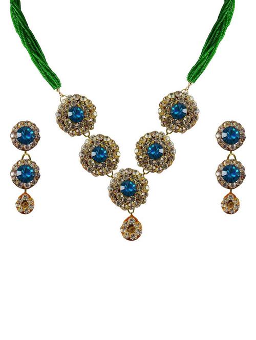multi colored brass pendants and earring - 18797177 - Very Small Image - 1