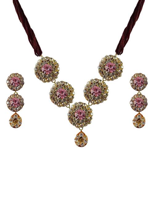 multi colored brass pendants and earring - 18797205 - Very Small Image - 1