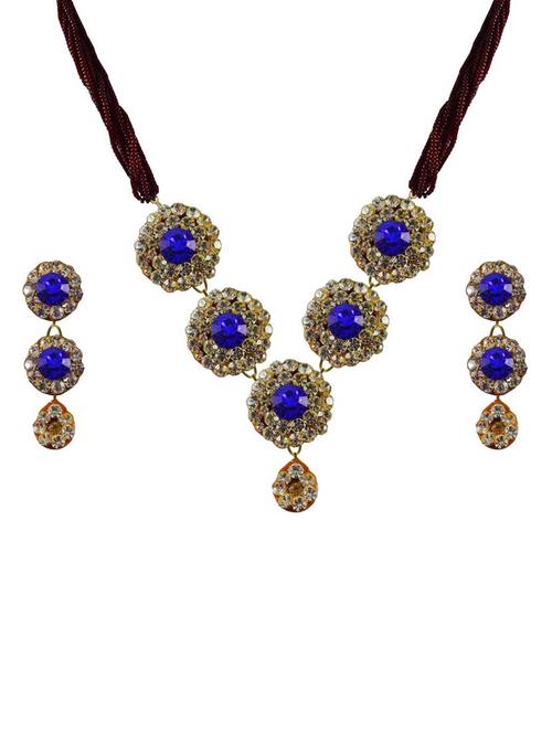 multi colored brass pendants and earring - 18797212 - Very Small Image - 1