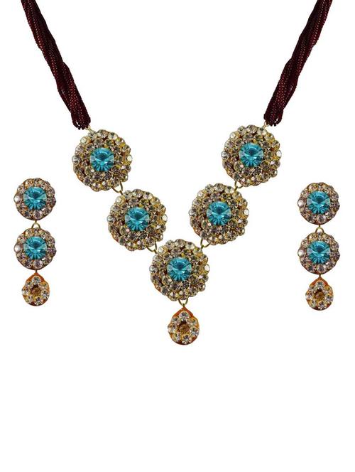 multi colored brass pendants and earring - 18797219 - Very Small Image - 1