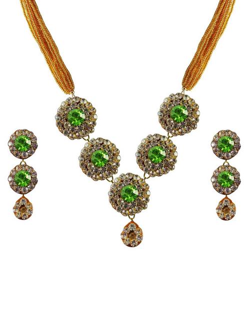 multi colored brass pendants and earring - 18797236 - Very Small Image - 1