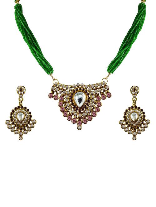 gold plated pendants and earring - 18797312 - Very Small Image - 1