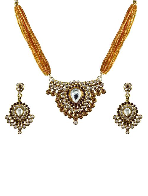 gold plated pendants and earring - 18797356 - Very Small Image - 1
