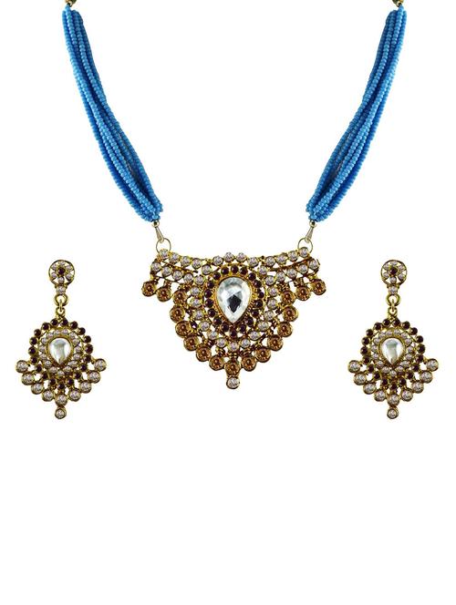 gold plated pendants and earring - 18797398 - Very Small Image - 1