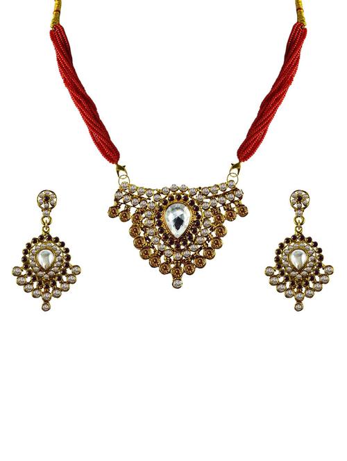 gold plated pendants and earring - 18797440 - Very Small Image - 1