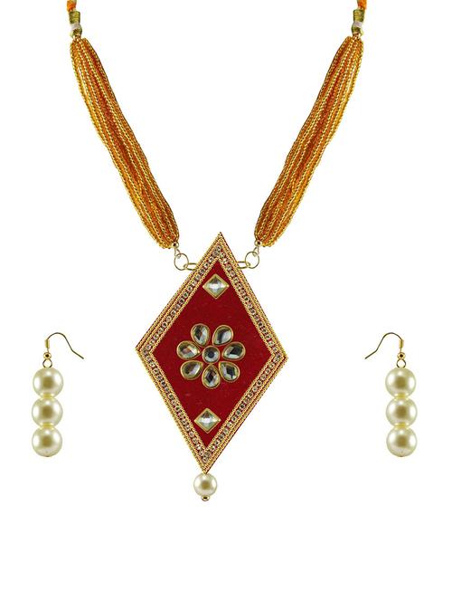 gold plated pendants and earring - 18797612 - Very Small Image - 1