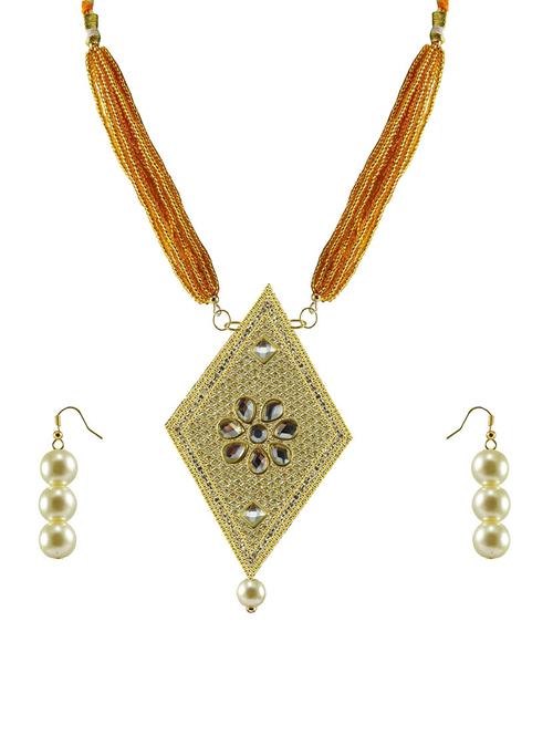 gold plated pendants and earring - 18797625 - Very Small Image - 1