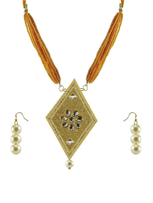 gold plated pendants and earring - 18797627 - Very Small Image - 1