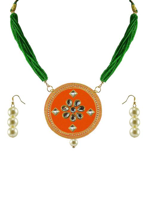 gold plated pendants and earring - 18797708 - Very Small Image - 1