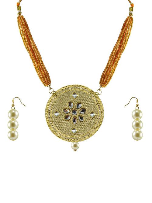 gold plated pendants and earring - 18797751 - Very Small Image - 1