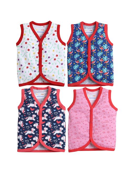 girls pack of 4 printed tees - 18800404 - Very Small Image - 1